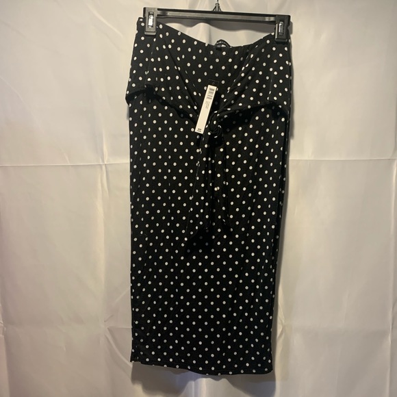 Catherine Malandrino Polka Dot Front Tie Skirt - Picture 2 of 9